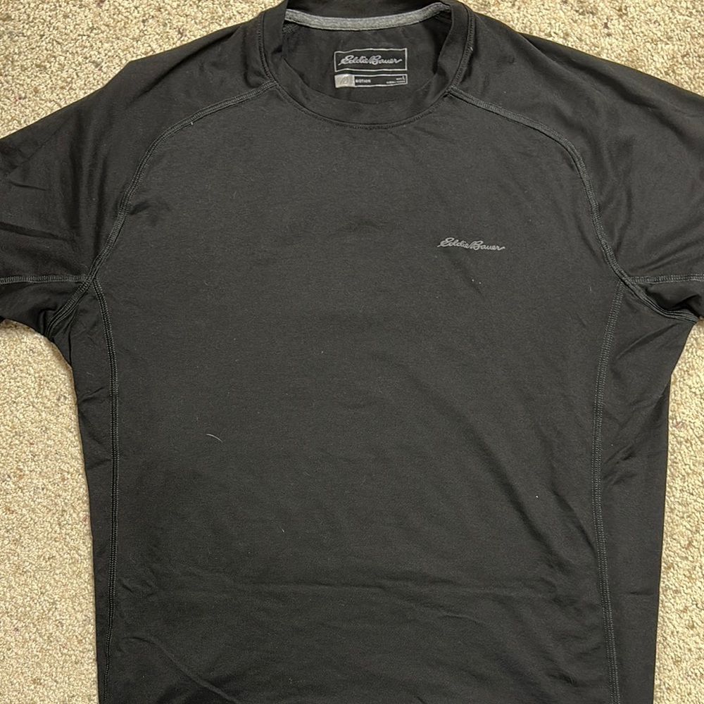 Eddie Bauer Black Short Sleeve Motion Tee